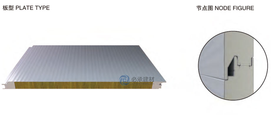 恒傑聚（jù）氨酯（zhǐ）封邊岩棉夾（jiá）芯板（bǎn）